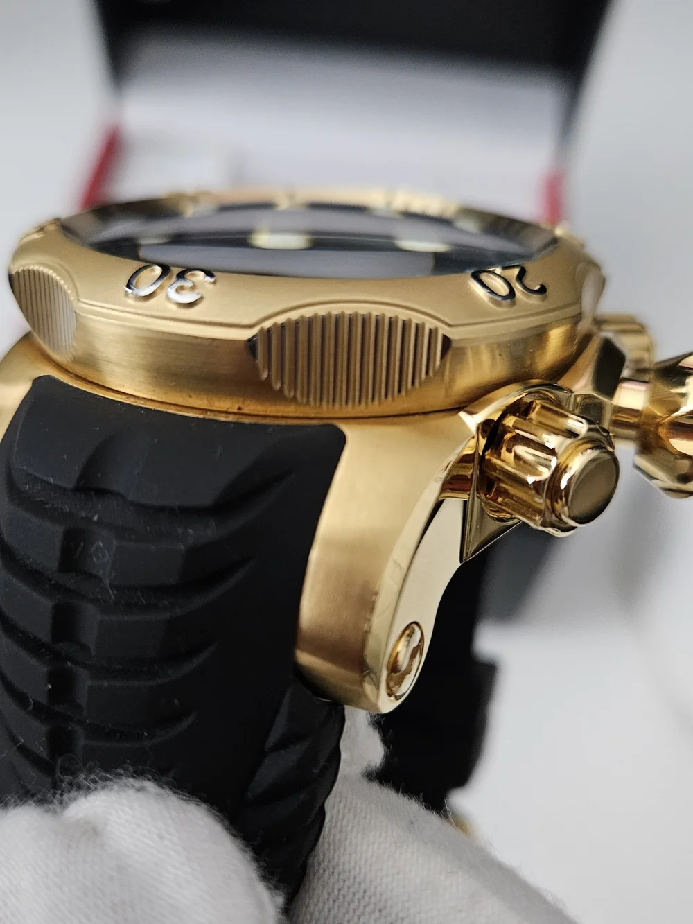 Invicta Reserve Venom 29761 Gold Tone 53.7mm Chronograph Men's Watch.